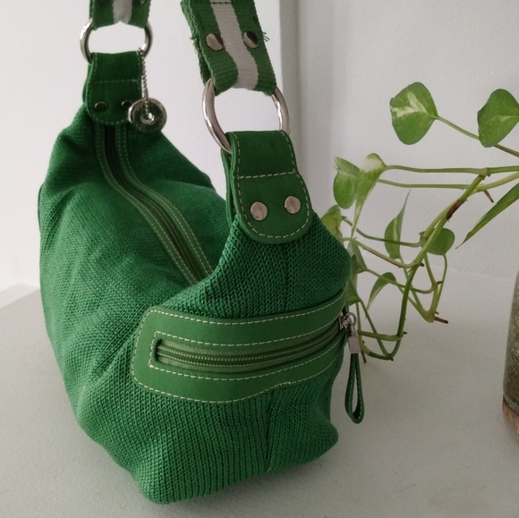 💚The SAk green & white shoulder bag purse - Picture 5 of 13